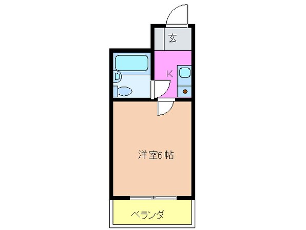 フリックコート三宮フロントの物件間取画像